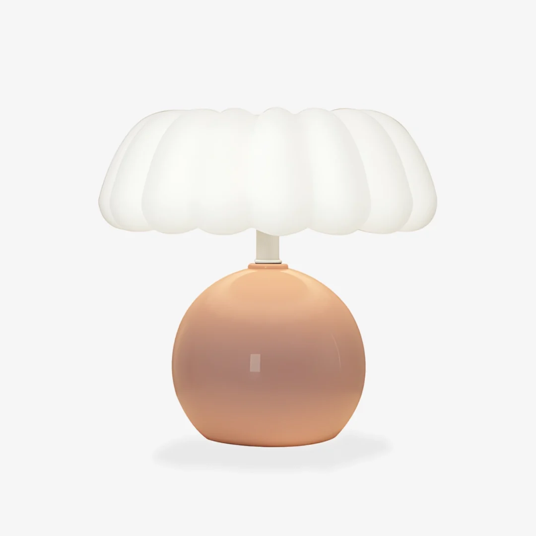 Solid Wolk Pompoen Tafellamp Exceptional