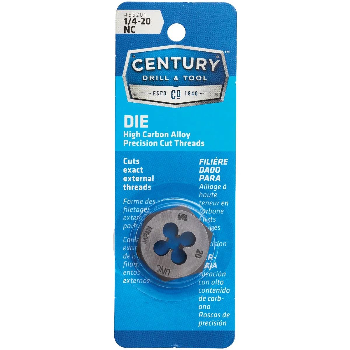 Fashionable Century Drill Tool 1 4-20 National Coarse 1 In. Across Flats Fractional Hexagon Die Soft