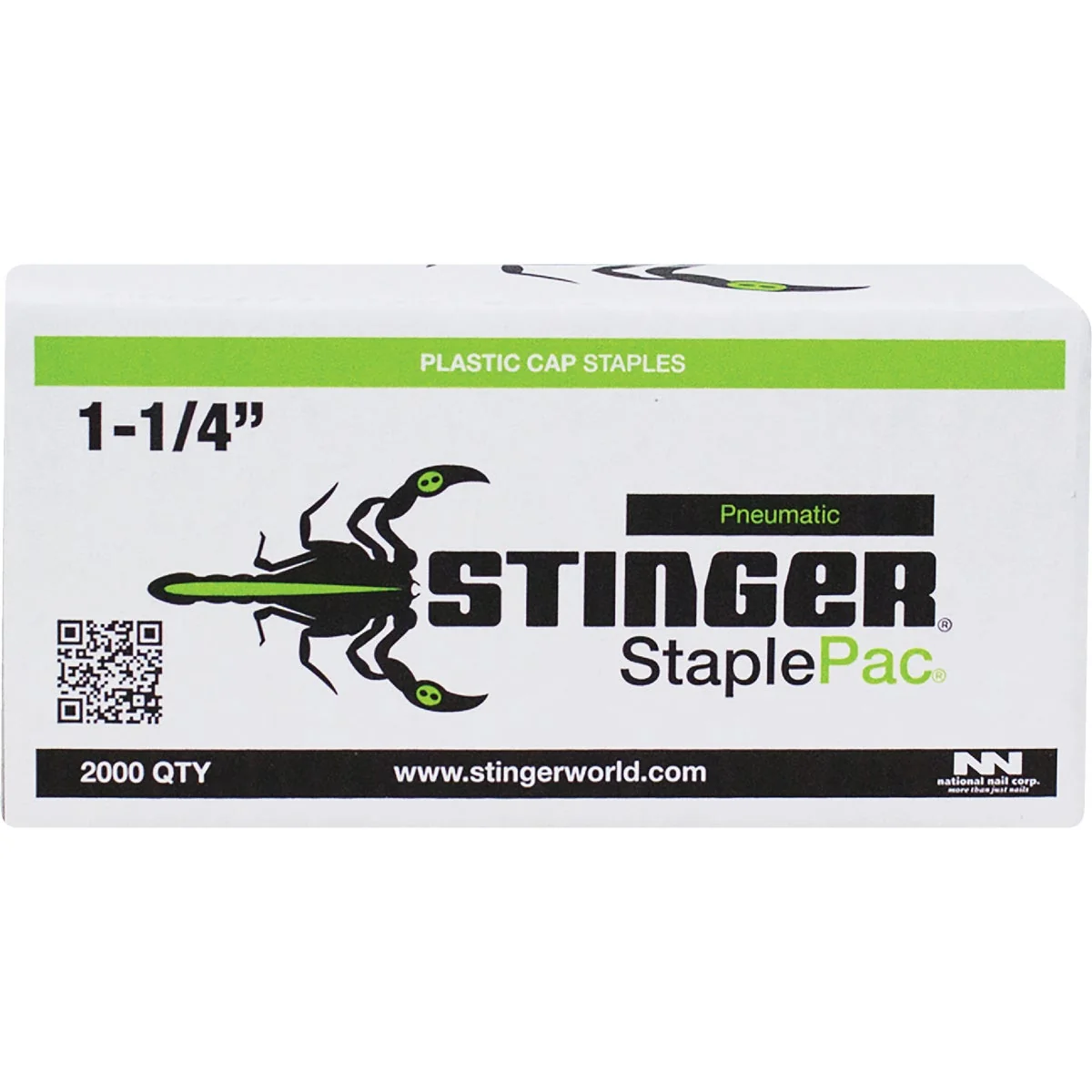 Superior Stinger StaplePac 18-Gauge 3 8 In. x 1-1 4 In. Caps Staples 2000 Ct. Practical