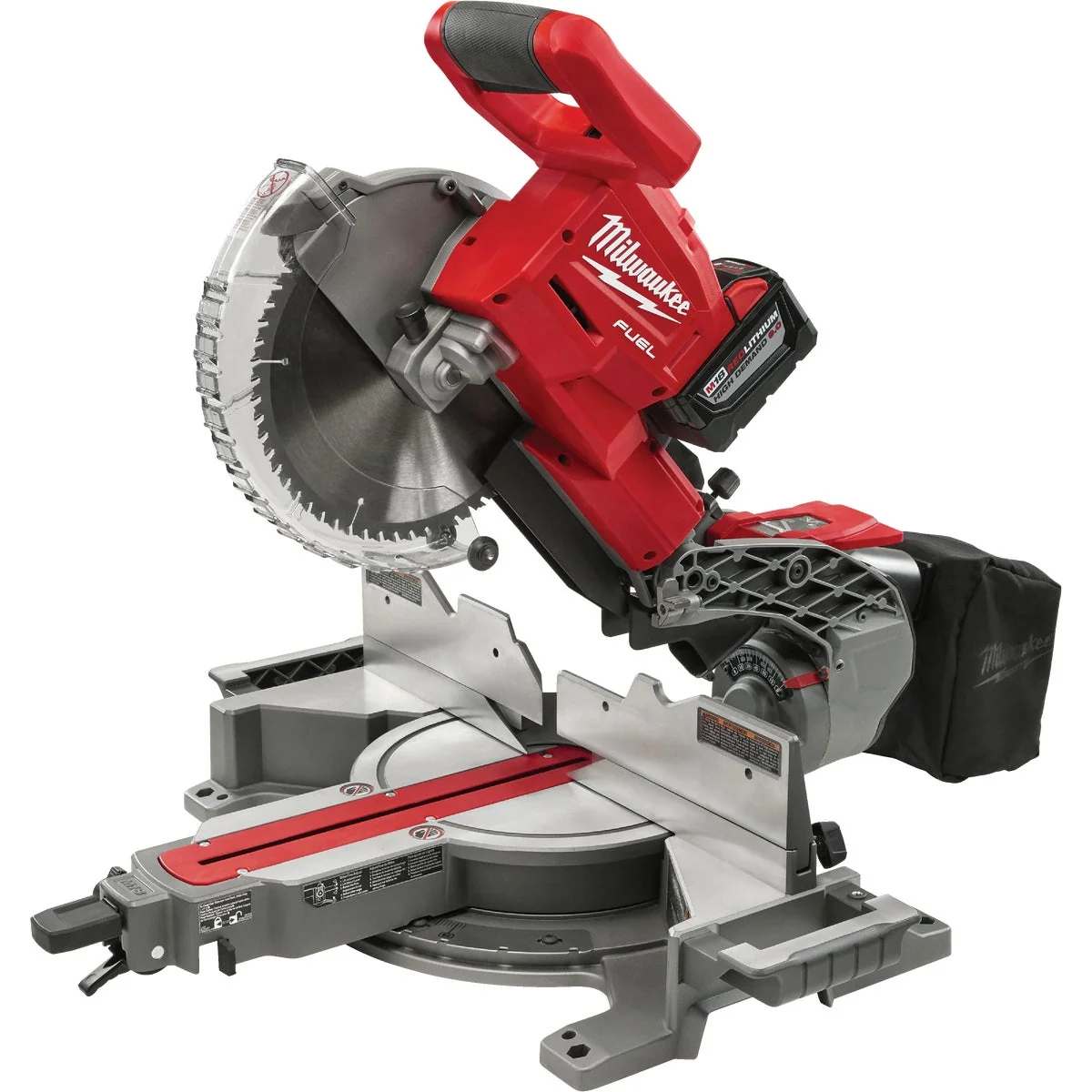 Organic Milwaukee M18 FUEL 18-Volt Lithium-Ion Brushless 10 In. Dual Bevel Sliding Compound Miter Saw Kit Authentic