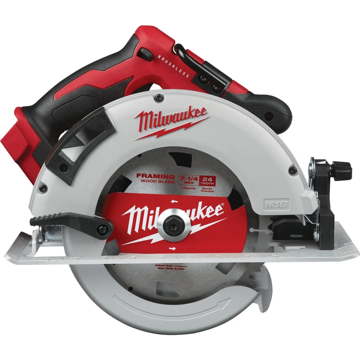 Fashionable Milwaukee M18 18 Volt Lithium-Ion Brushless 7-1 4 In. Cordless Circular Saw Bare Tool Soft