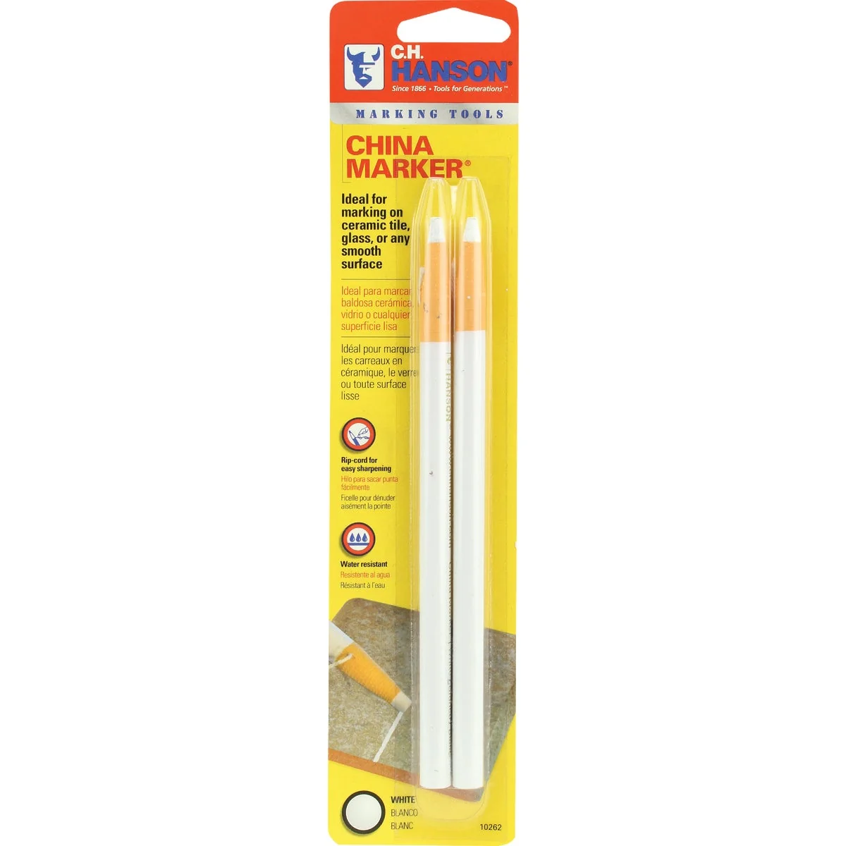 Trusted CH Hanson White China Marker 2-Pack Superior