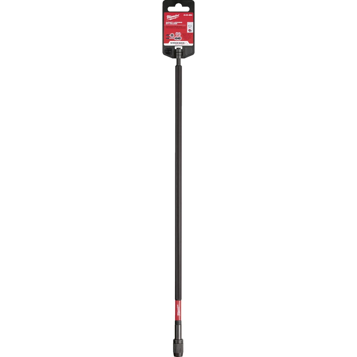Crafted Milwaukee Shockwave 18 In. Magnetic Impact Locking Bit Holder Verified