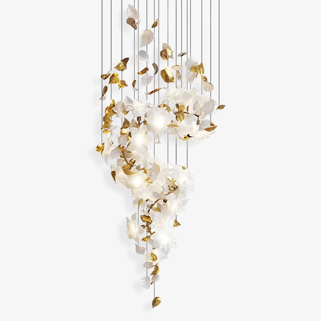 Contemporary Fladderende Bloemen Kroonluchter S Enhanced