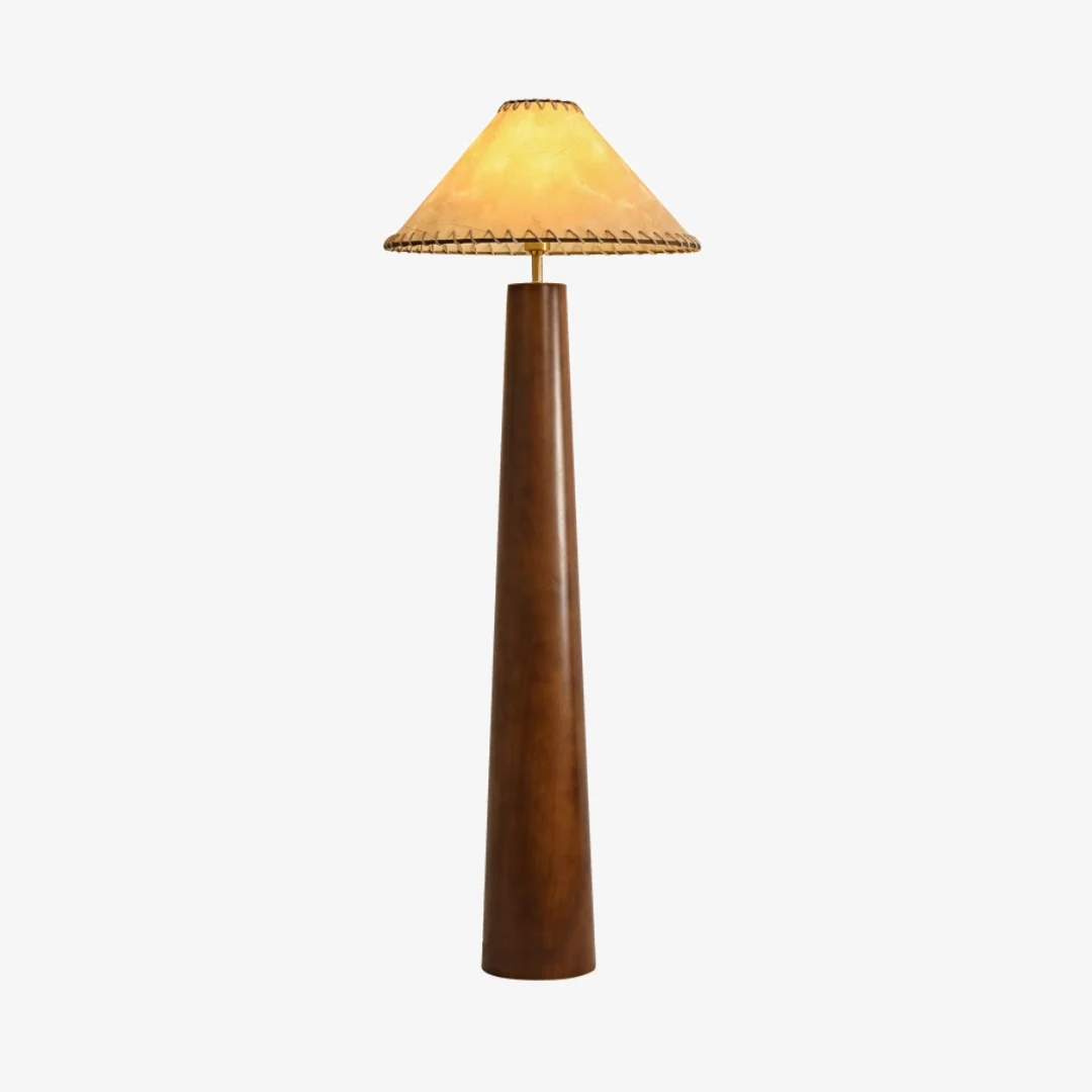 Elegant Boeddhistische sfeer houten vloerlamp Classic