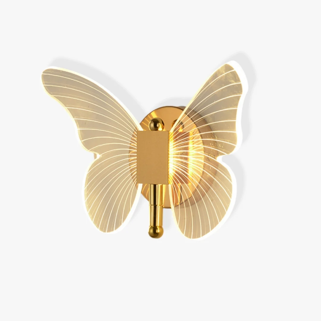 Flexible Gouden vlinder wandlamp Effective