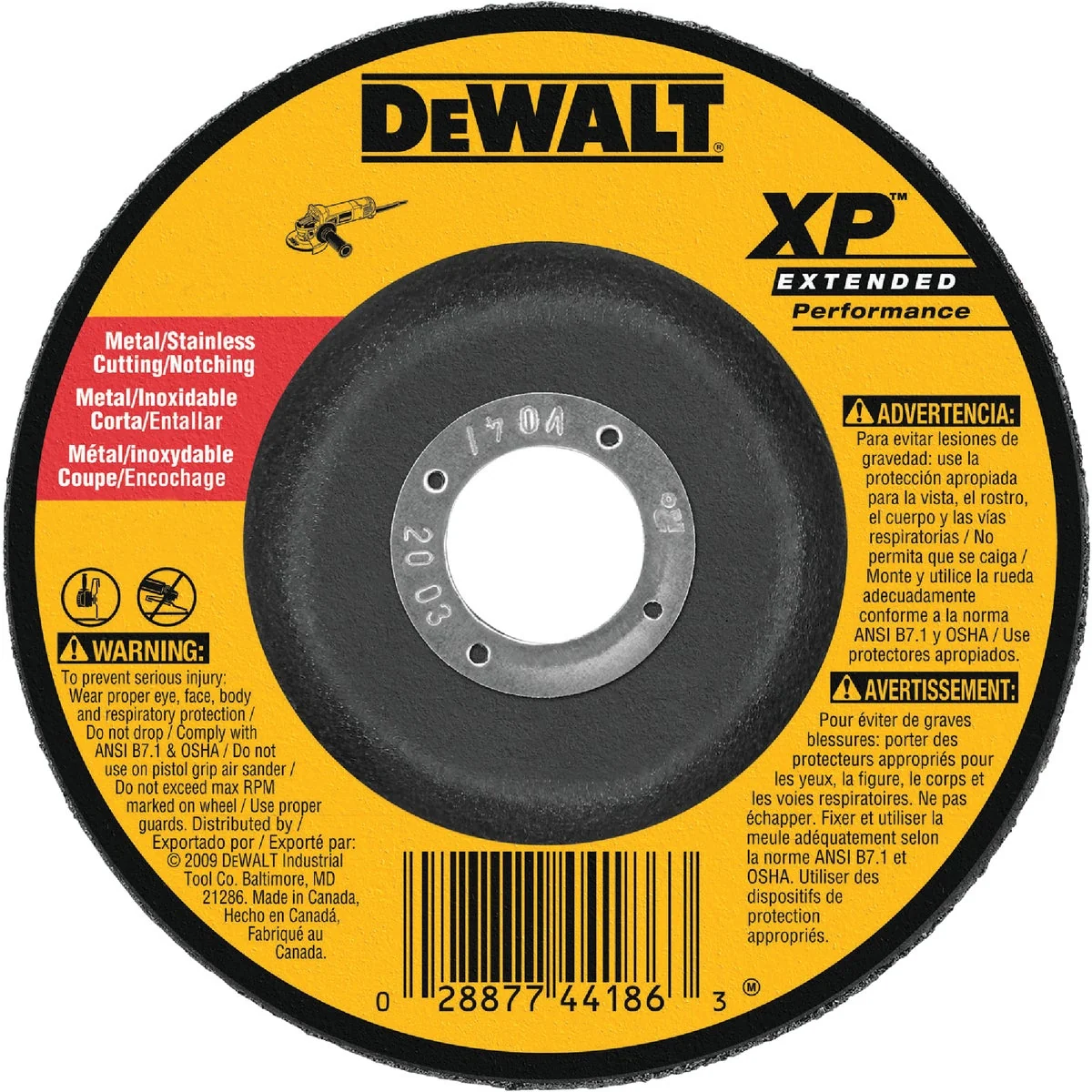 Fine Crafted DeWalt HP Type 27 7 In. x 0.045 In. x 7 8 In. Metal Stainless Notching Cut-Off Wheel Superior