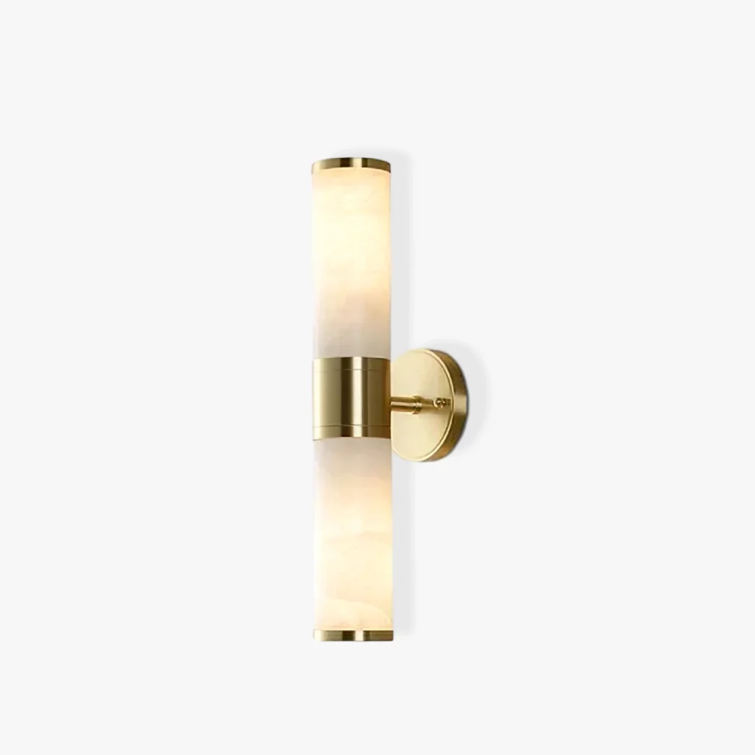 Detailed Messing albasten wandlamp Elegant
