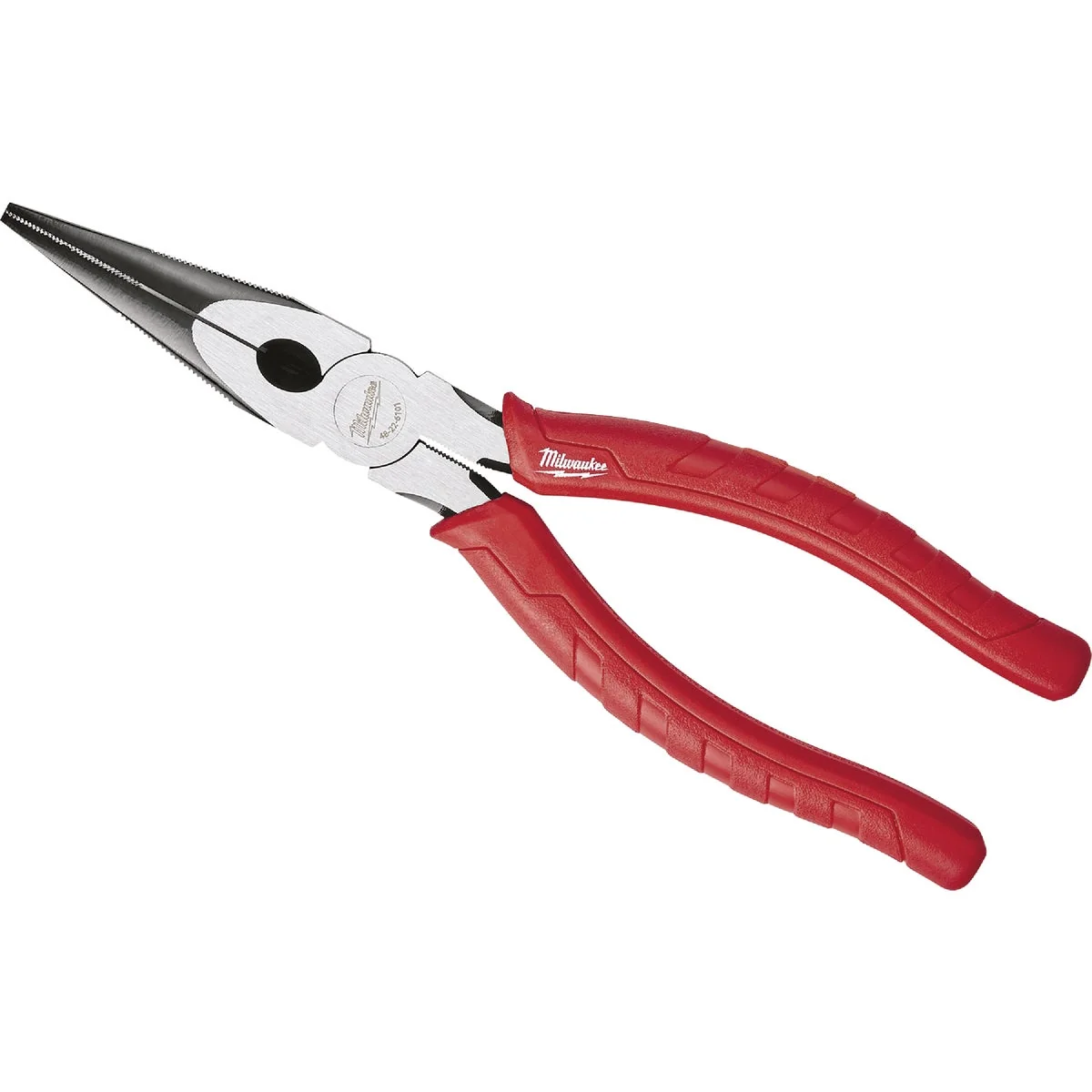 Detailed Milwaukee 8 In. Comfort Grip Long Nose Pliers Natural