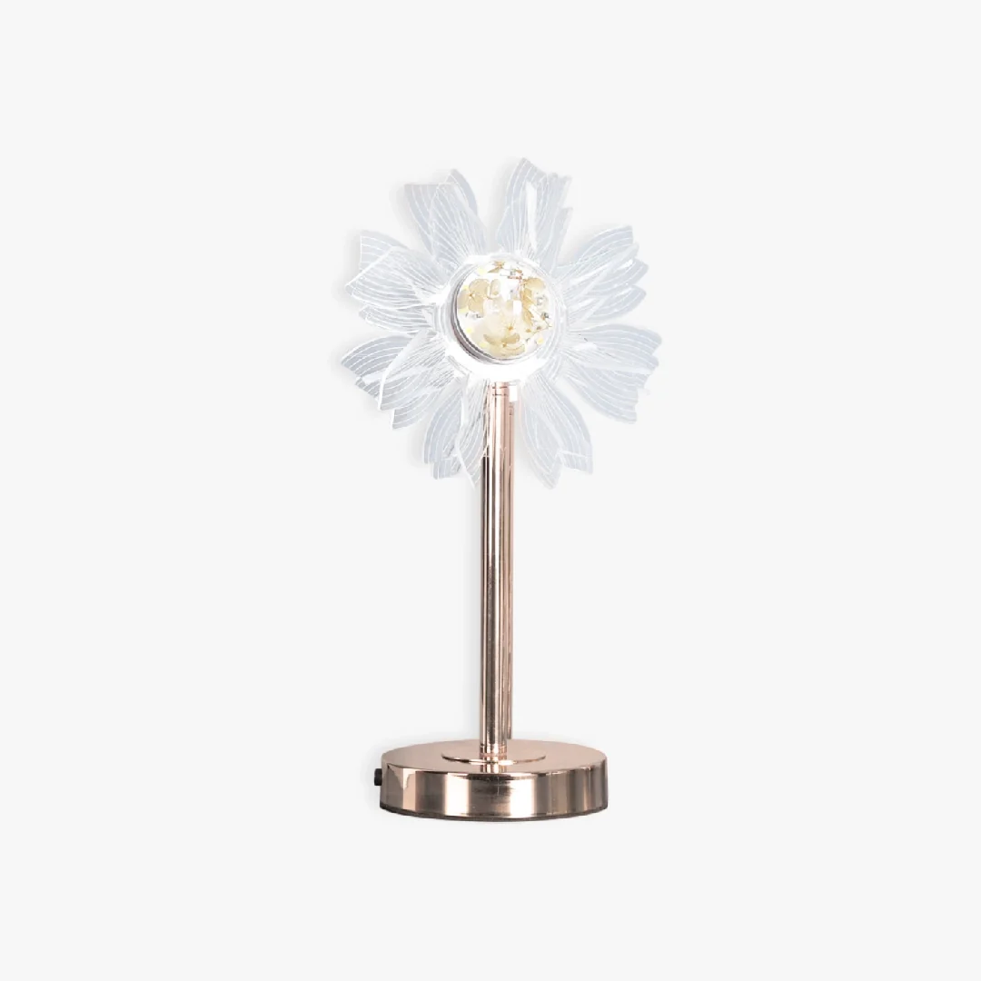 Expertly Made Artistieke bloem tafellamp Eco-Friendly