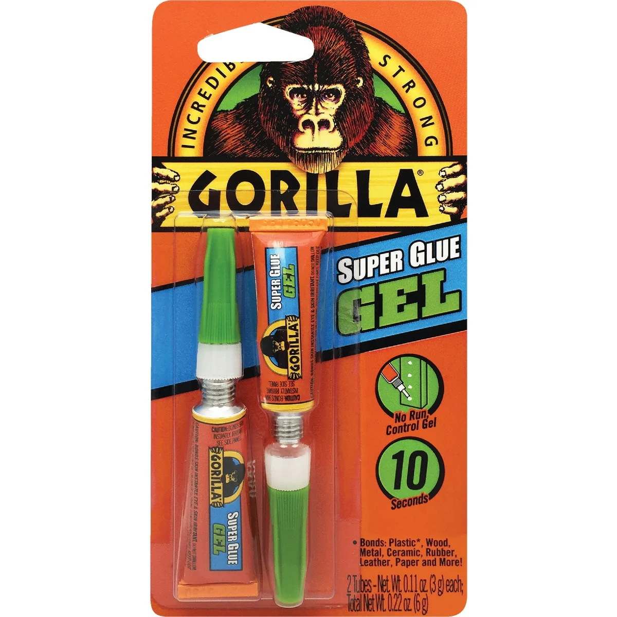 Versatile Gorilla 0.11 Oz. Super Glue Gel 2-Pack Relaxed