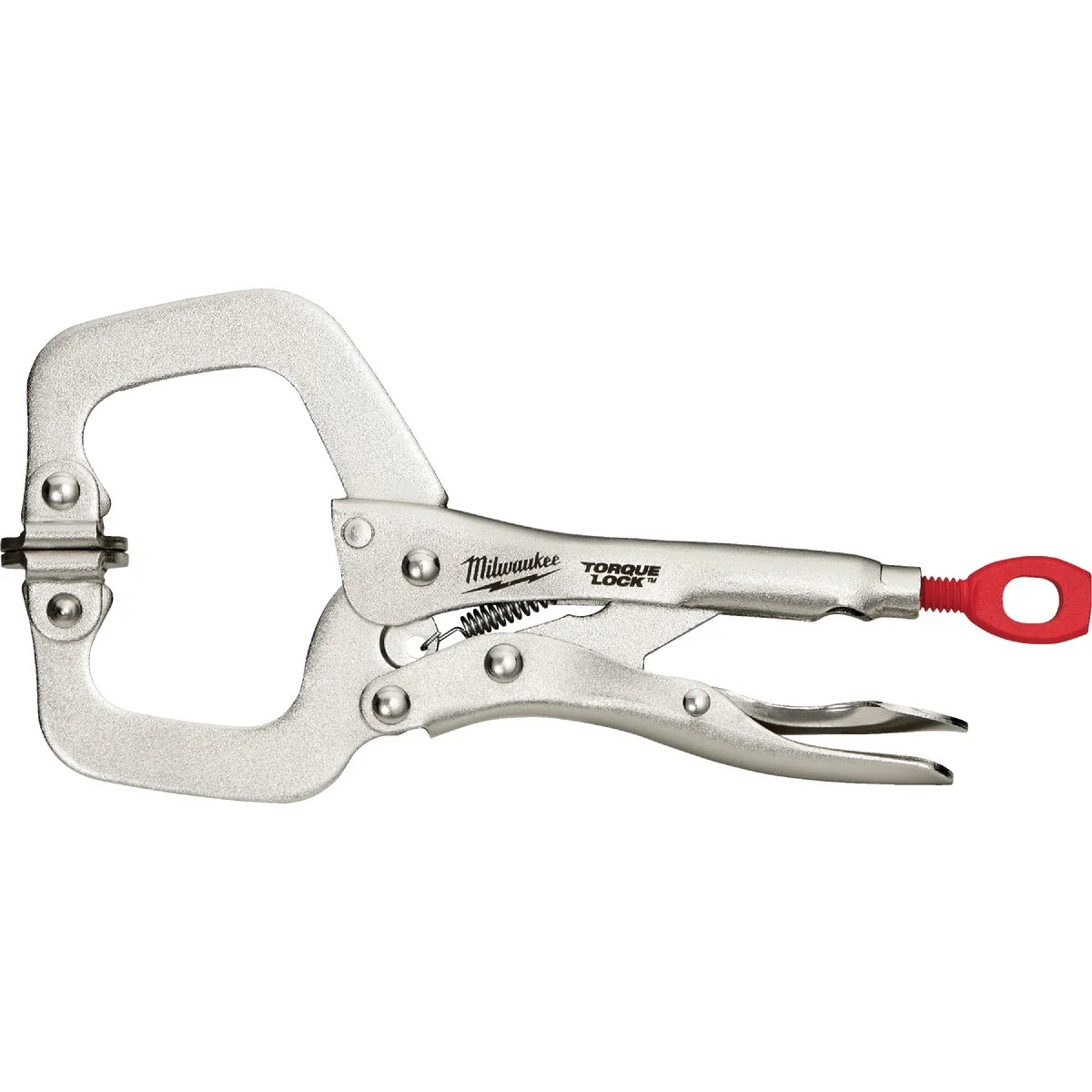 Traditional Milwaukee Torque Lock 6 In. Locking C-Clamp with Swivel Jaws Next-Generation