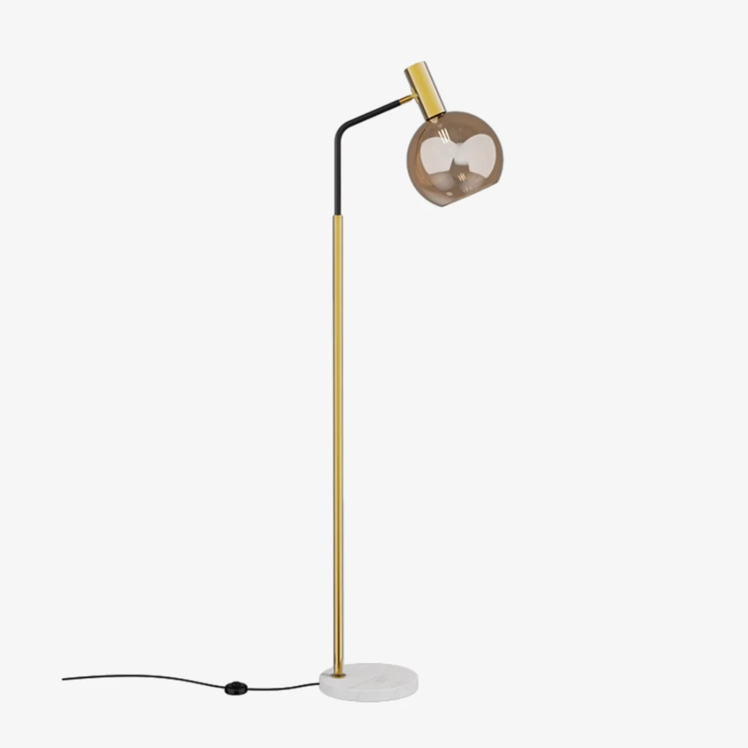 Advanced Amberkleurige glazen vloerlamp High-Performance