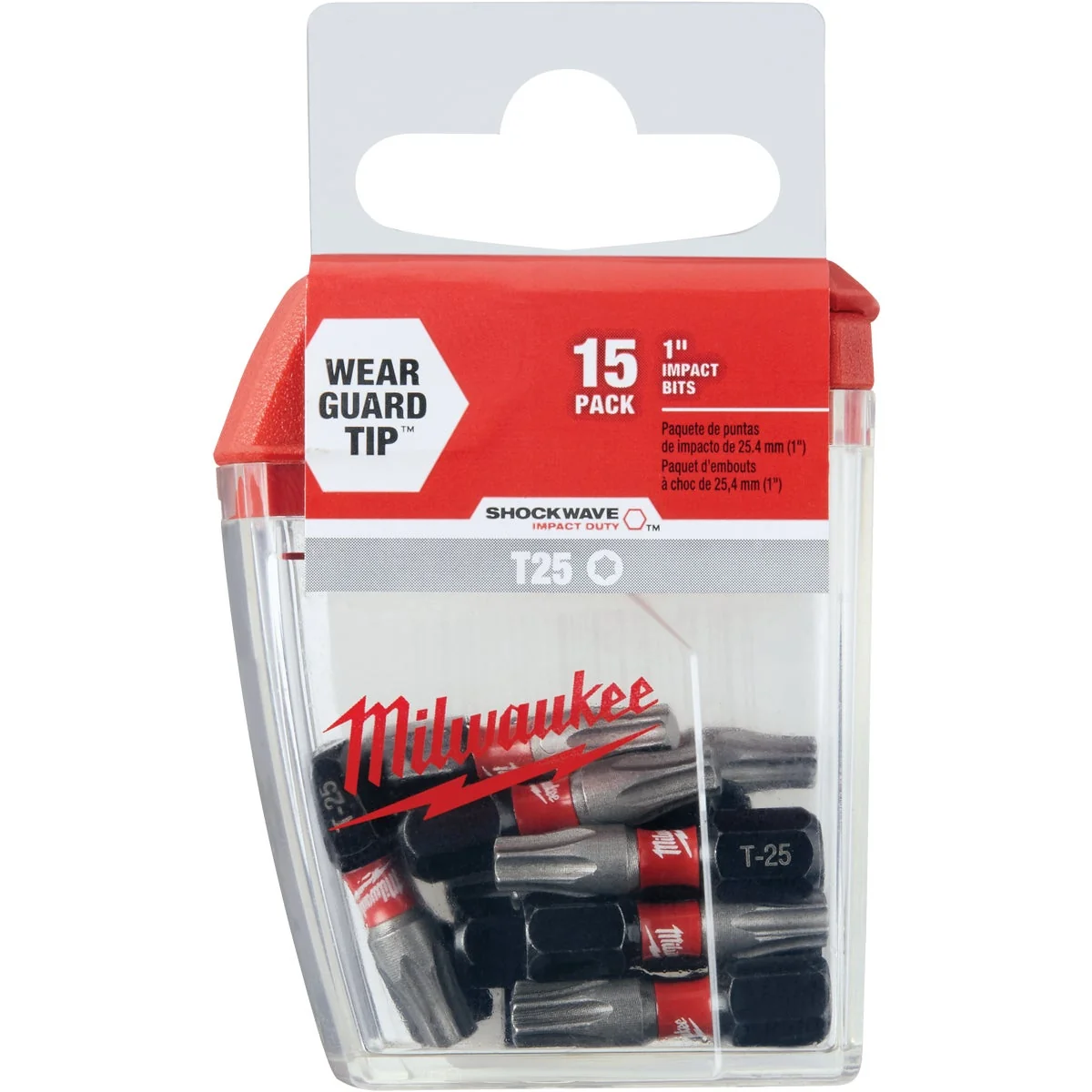 Superior Milwaukee Shockwave T25 TORX 1 In. Insert Impact Screwdriver Bit 15-Pack Durable