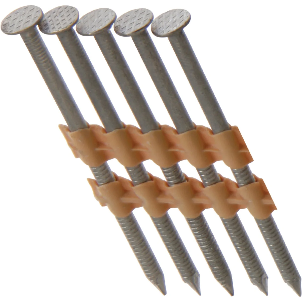 Natural Grip-Rite 21 Degree Plastic Strip Stainless Steel Full Round Head Framing Stick Nail 3-1 4 In. x .120 In. 1000 Ct. Responsible