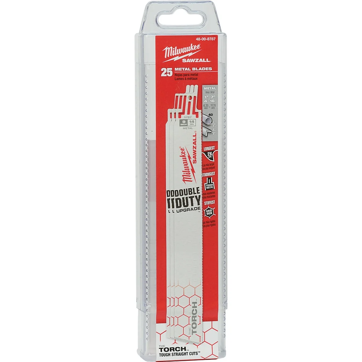 Unique Milwaukee Sawzall THE TORCH 9 In. 14 TPI Metal Demolition Reciprocating Saw Blade 25-Pack Detailed
