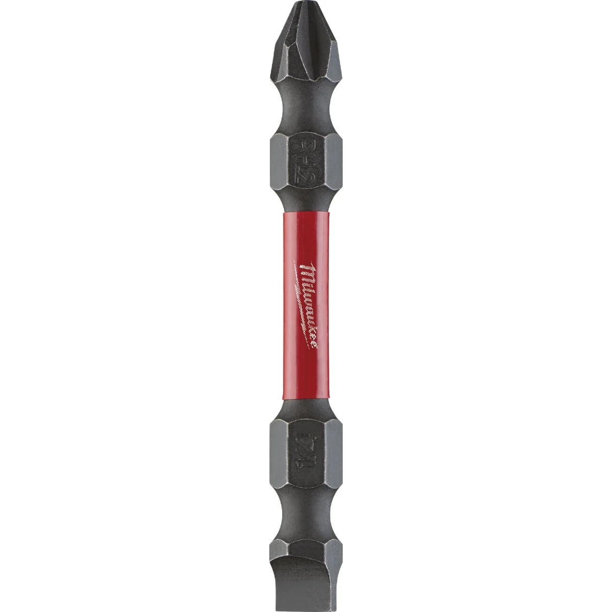 High-Quality Milwaukee Shockwave 2 Phillips and 1 4 In. Slotted Power Double-End Screwdriver Bit Organic