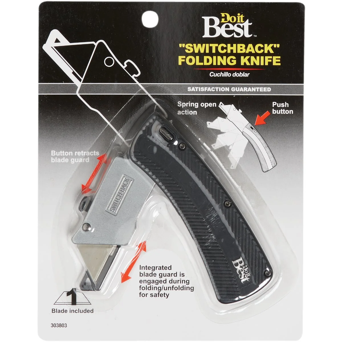 Premium Do it Switchback Folding Utility Knife Detailed