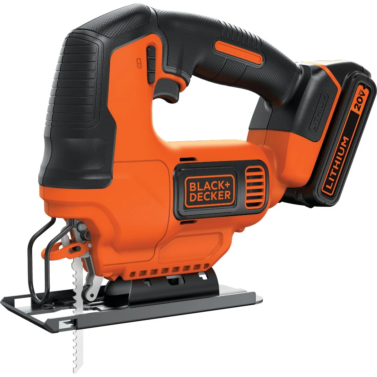 Breathable Black Decker 20 Volt MAX Lithium-Ion 1.5 Ah Cordless Jig Saw Kit Effective