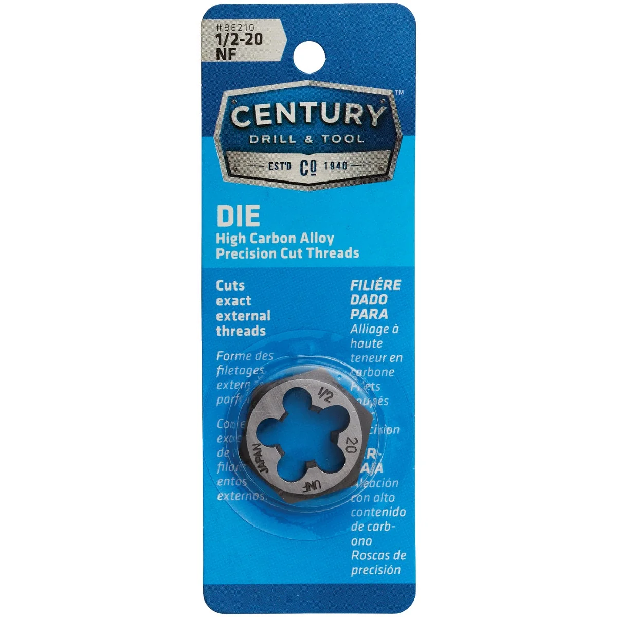 Solid Century Drill Tool 1 2-20 National Fine 1 In. Across Flats Fractional Hexagon Die Trendy