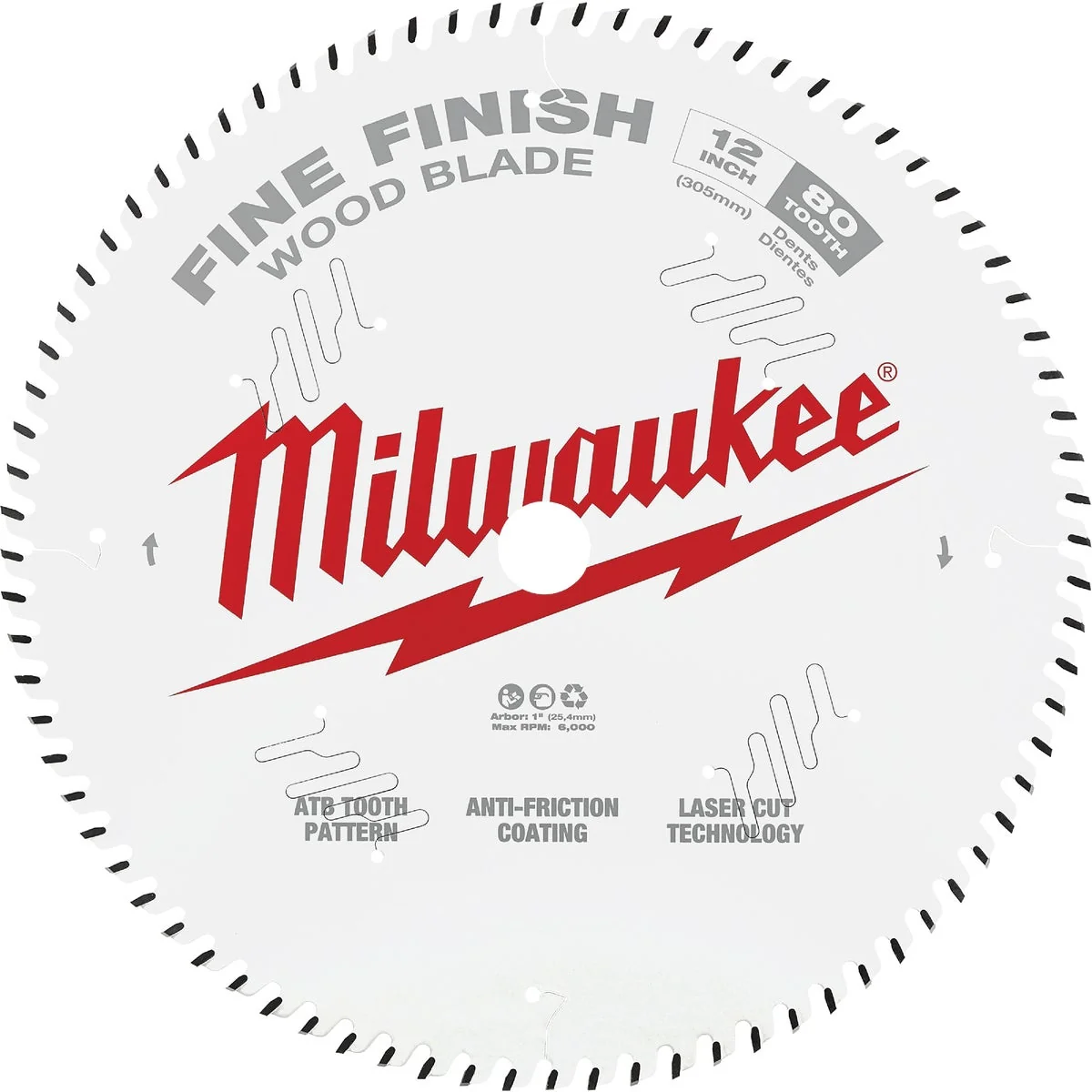 Stylish Milwaukee 12 In. 80-Tooth Fine Finish Circular Saw Blade Elegant