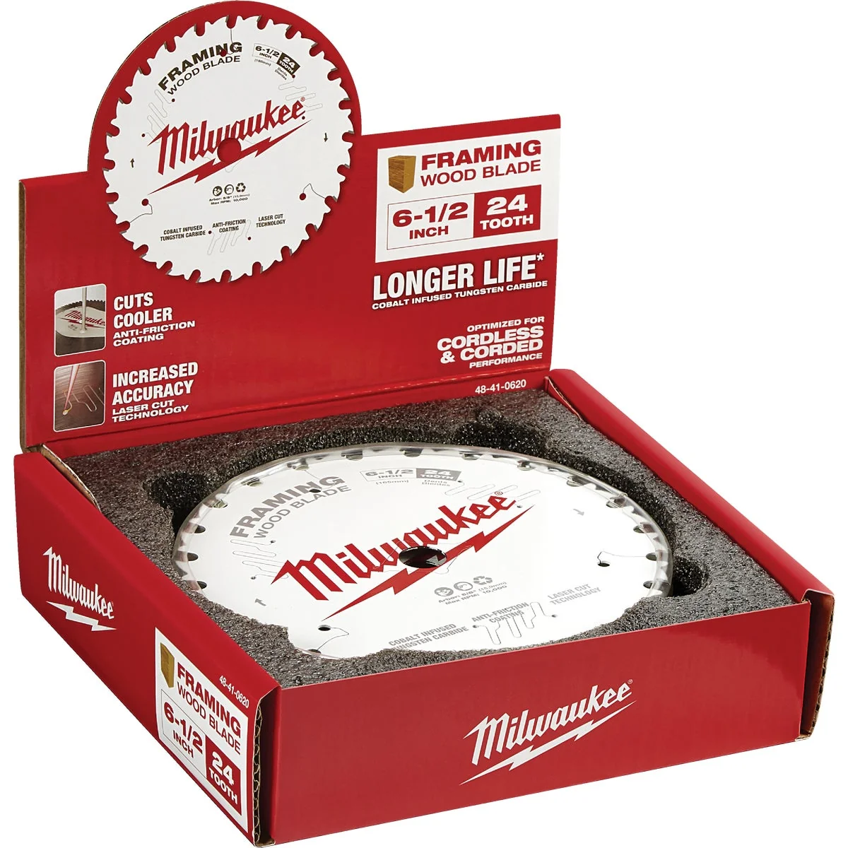 Expertly Made Milwaukee 6-1 2 In. 24-Tooth Framing Circular Saw Blade Bulk High-Quality