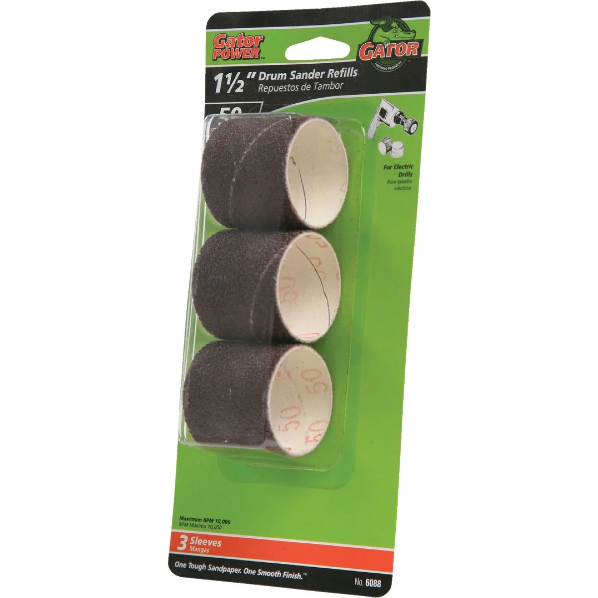 Flexible Gator 1-1 2 In. x 1-1 2 In. 50 Grit Drum Sander Refills 3-Pack Relaxed
