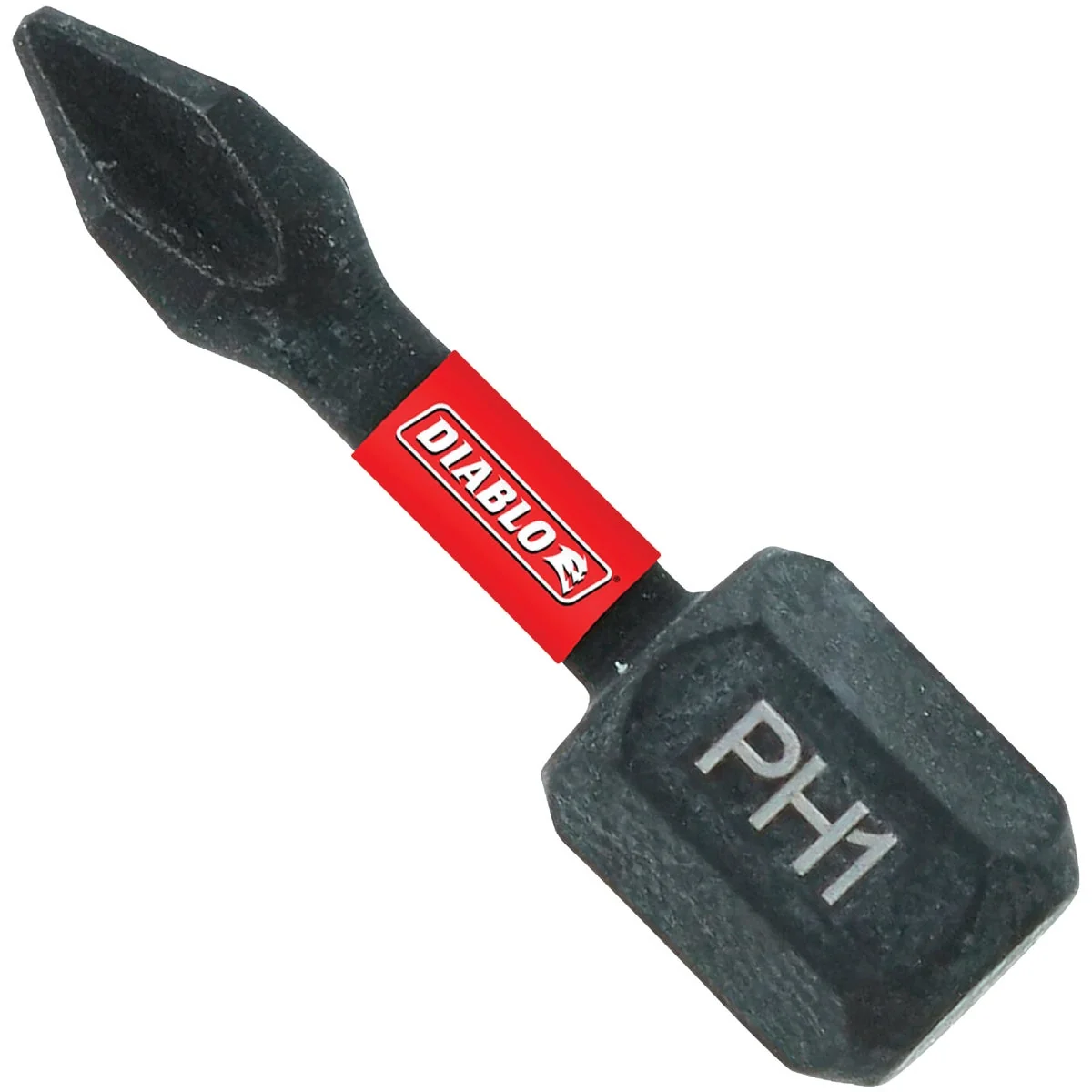 Premium Diablo 1 Phillips 1 In. Insert Impact Screwdriver Bit 2-Pack Fine