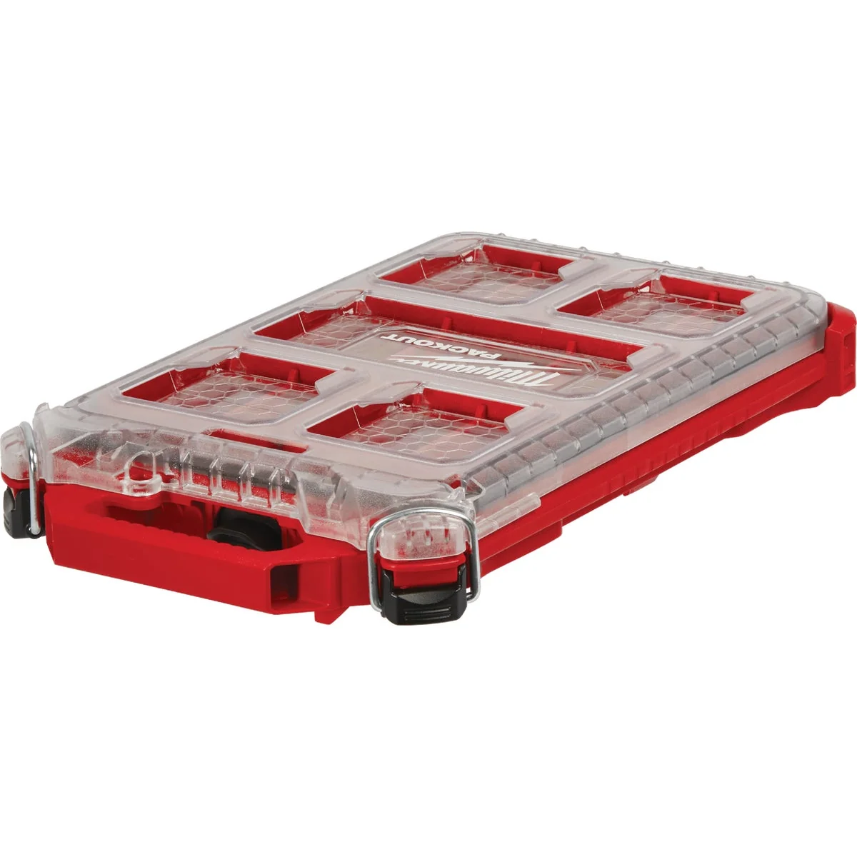 Elegant Milwaukee PACKOUT Compact Lo-Profile Small Parts Organizer with 5 Bins Certified