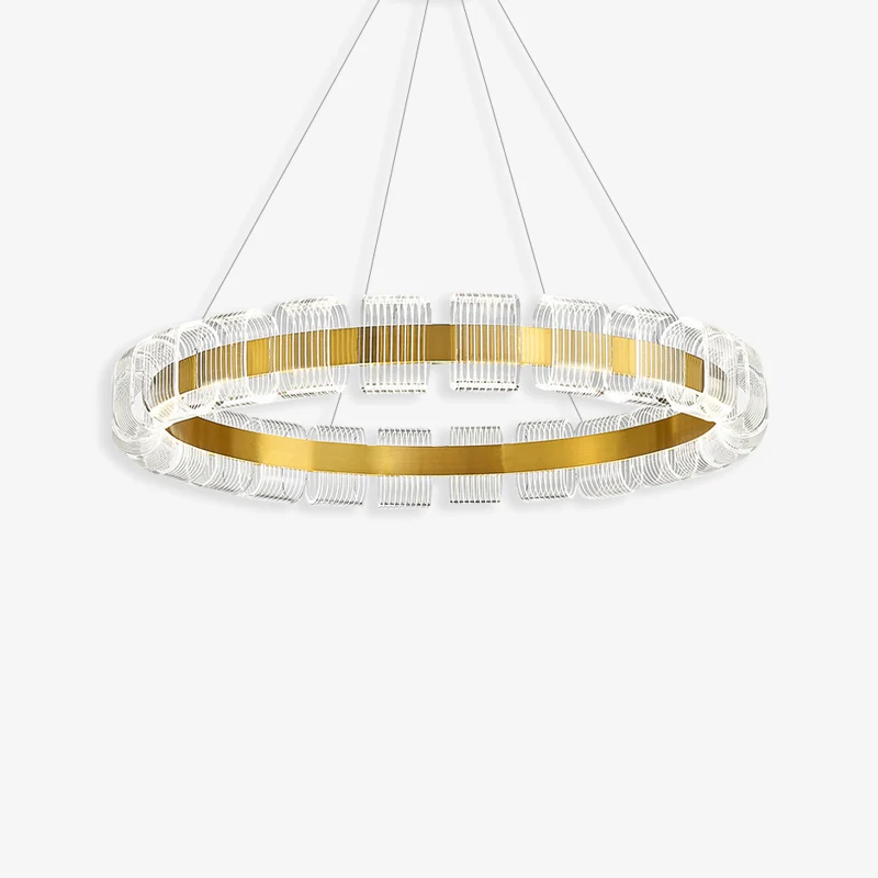 Elegant Postmoderne gouden hanglamp Solid