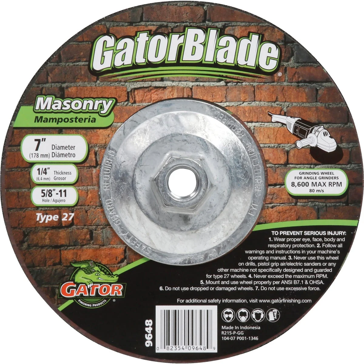Sustainable Gator Blade Type 27 7 In. x 1 4 In. x 5 8 In.-11 Masonry Cut-Off Wheel Luxury