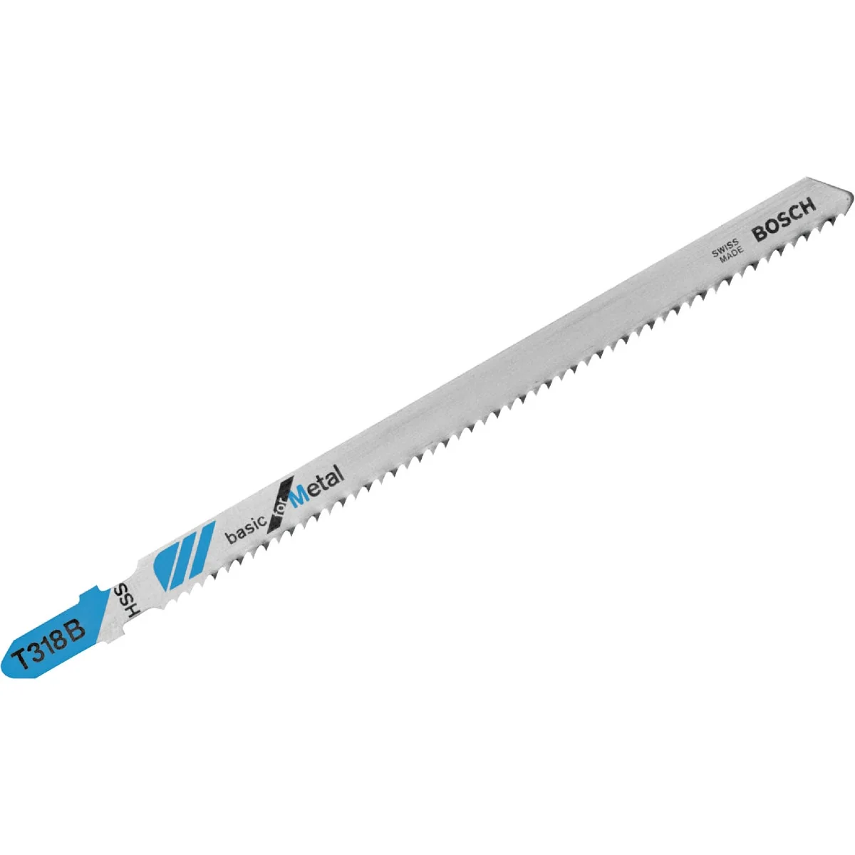 Premium Material Bosch T-Shank 5-1 4 In. x 14 TPI High Speed Steel Jig Saw Blade Basic for Metal 5-Pack Smooth
