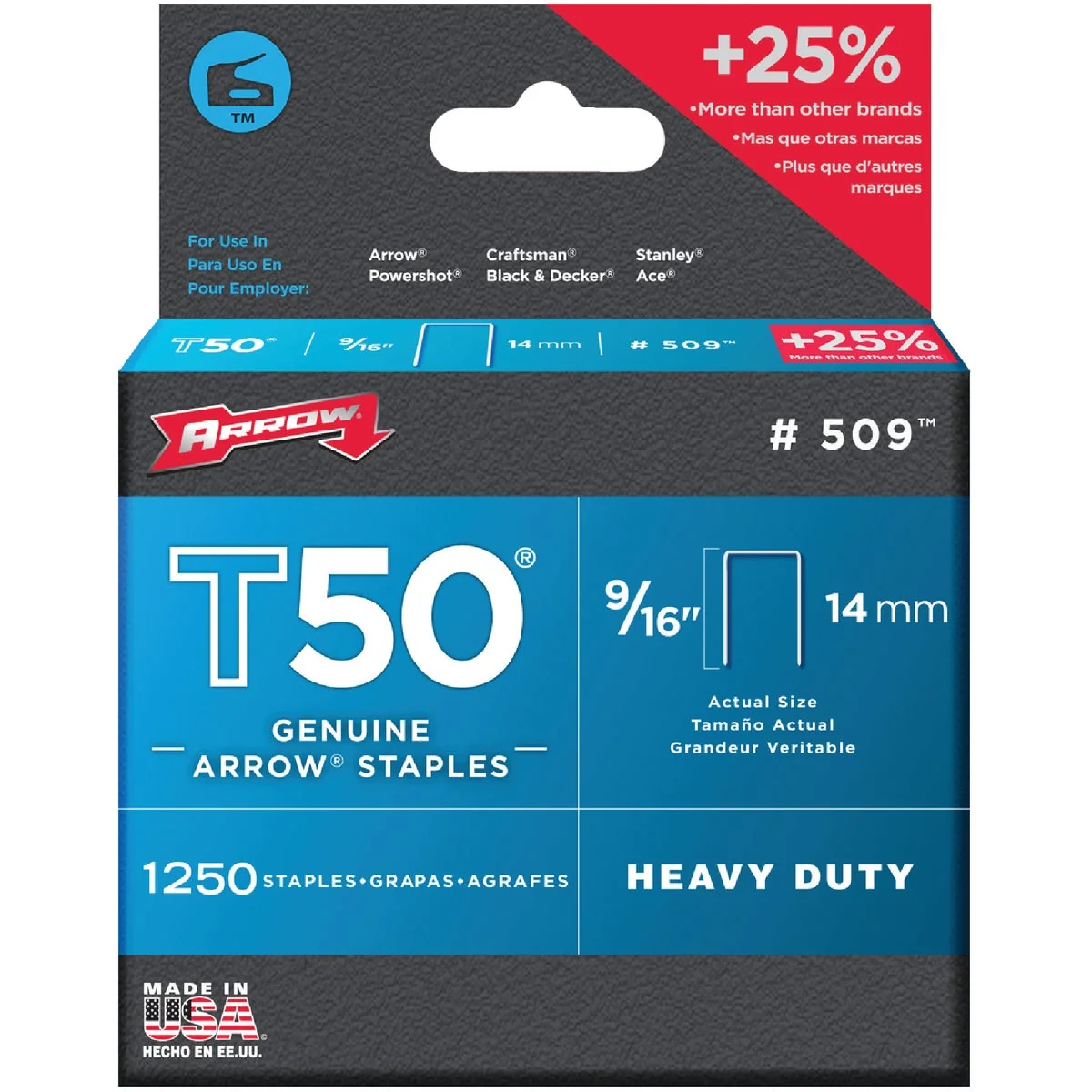 Next-Generation Arrow T50 Heavy-Duty Staple 9 16 In. 1250-Pack Trendy