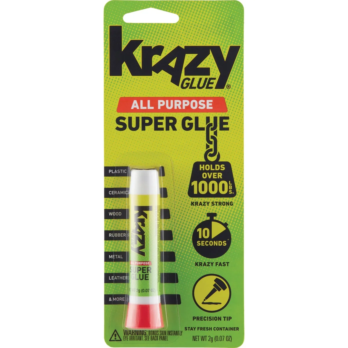 Minimalist Krazy Glue 0.07 Oz. Liquid All-Purpose Super Glue Stylish
