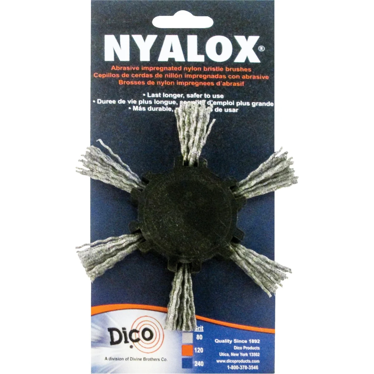 Casual Dico Nyalox 4 In. x 1 4 In. Extra Coarse Flap Brush Elegant