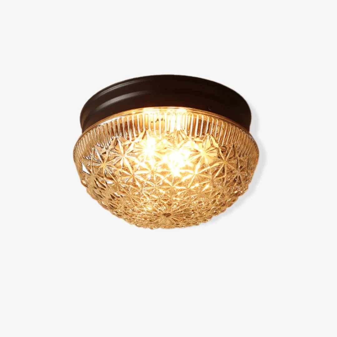 Traditional Glazen plafondlamp in Amerikaanse stijl Artisan