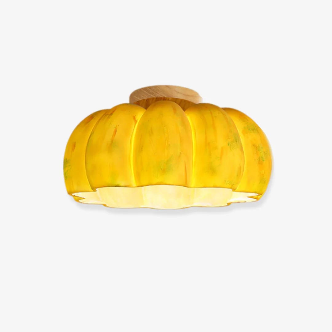 Reliable Grote gele pompoenplafondlamp User-Friendly