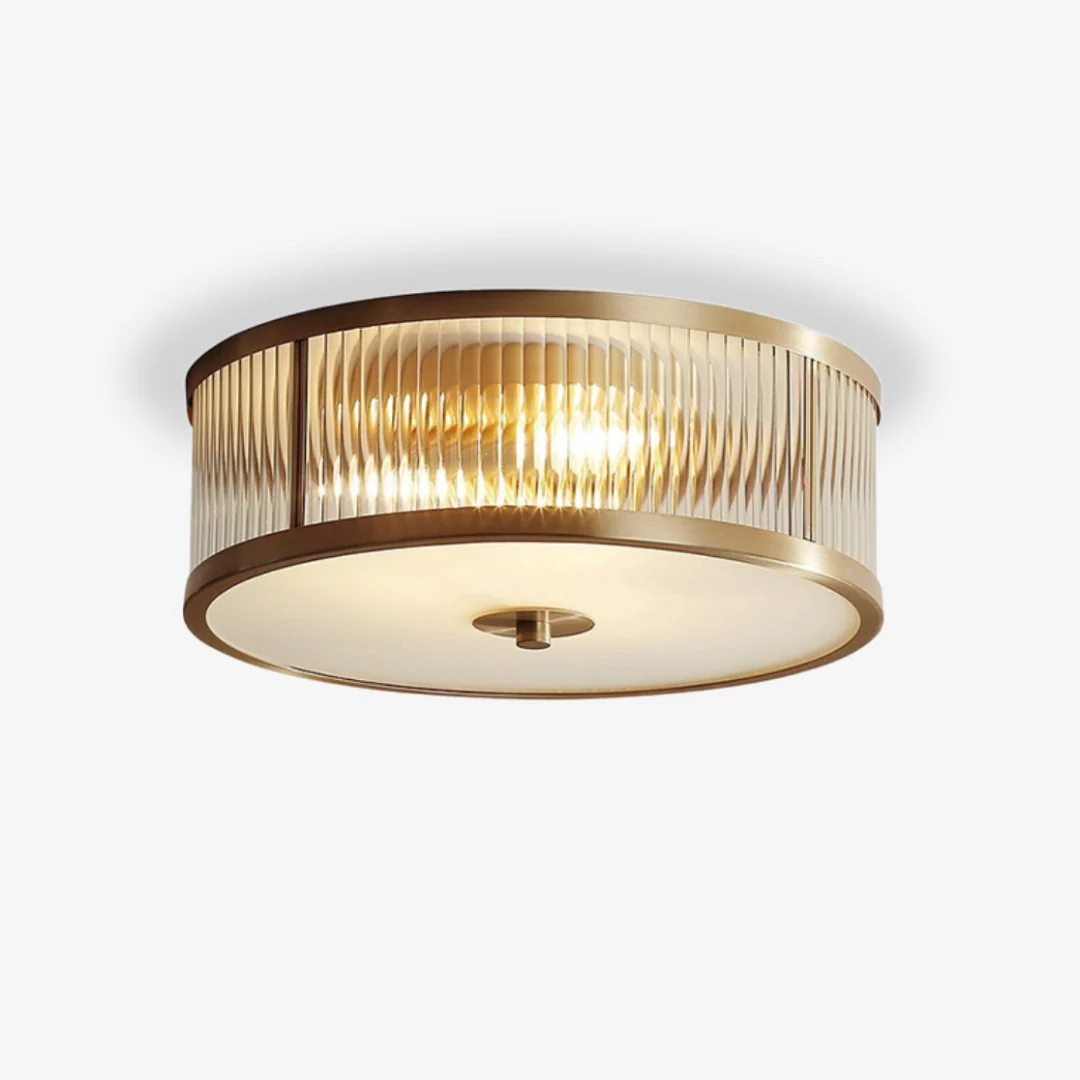 Sustainable Amerikaanse matglazen plafondlamp Verified