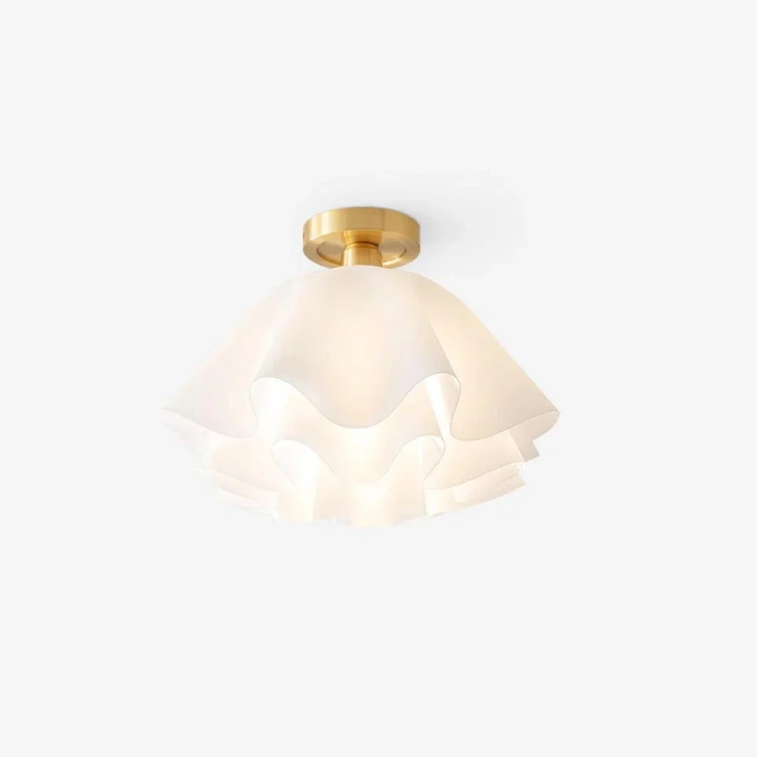 Crafted Vintage witte bloem plafondlamp Professional