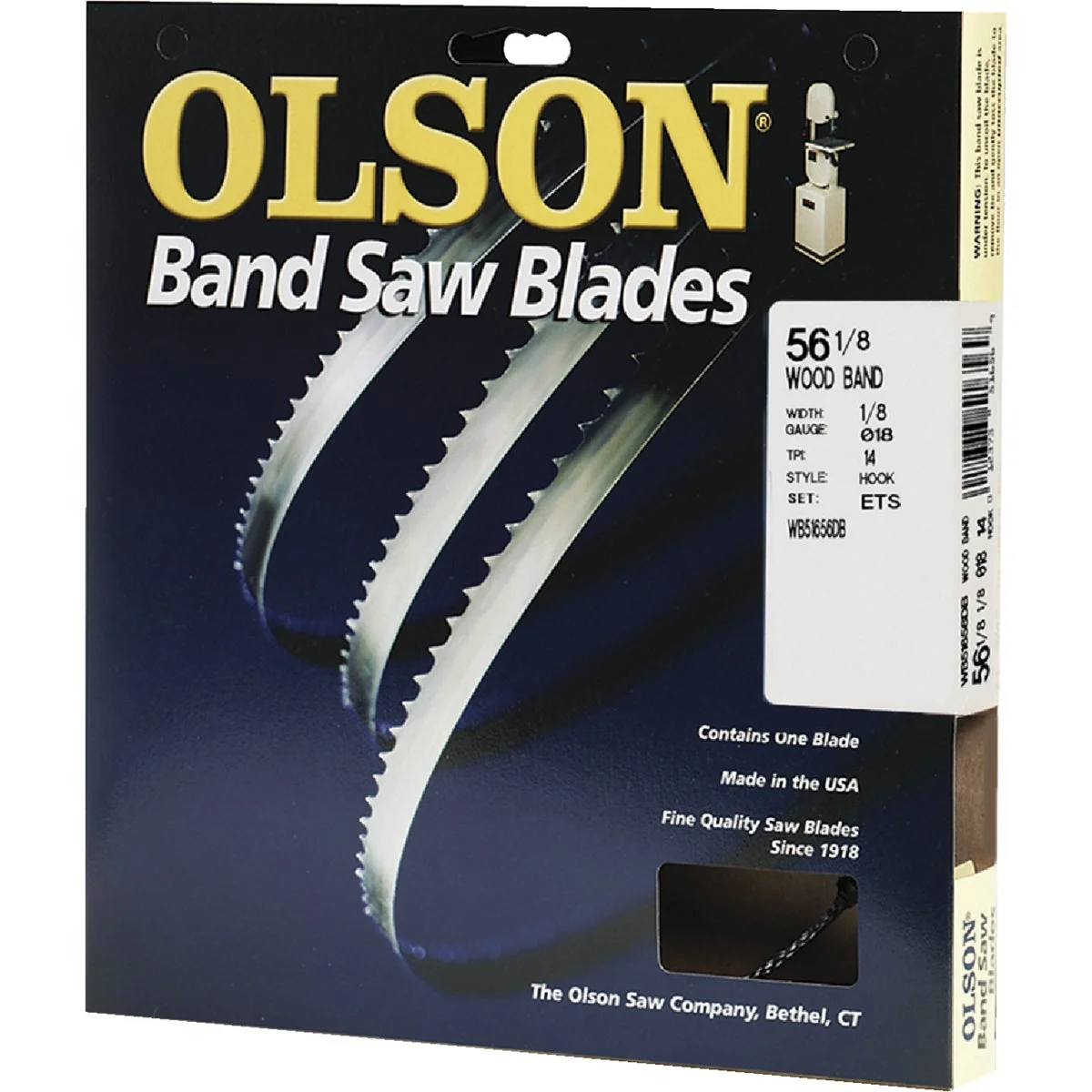 Long-Lasting Olson 56-1 8 In. x 1 8 In. 14 TPI Hook Wood Cutting Band Saw Blade Functional
