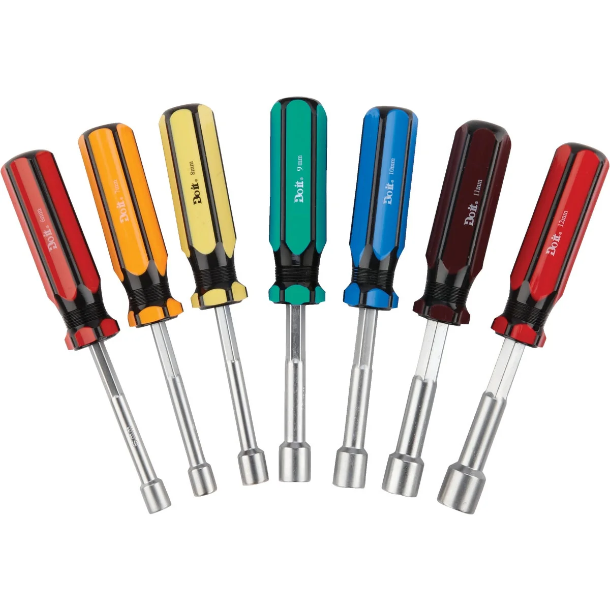 Authentic Do it Metric 3 In. Solid Shaft Nut Driver Set 7-Piece Versatile