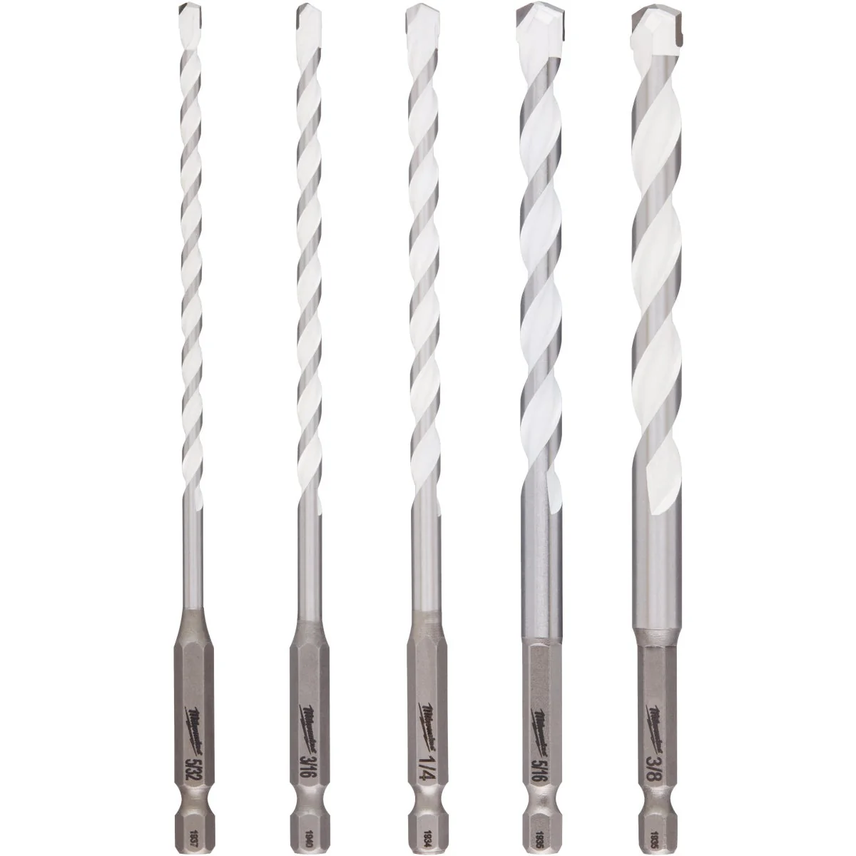 Prestigious Milwaukee Shockwave 5-Piece Carbide Multi-Material Hex Shank Drill Bit Set Flexible