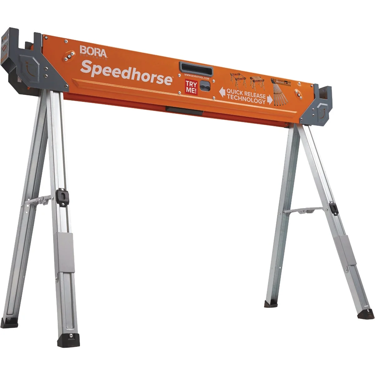 Modern Bora Portamate Speedhorse Steel Sawhorse 1500 Lb. Capacity Elite