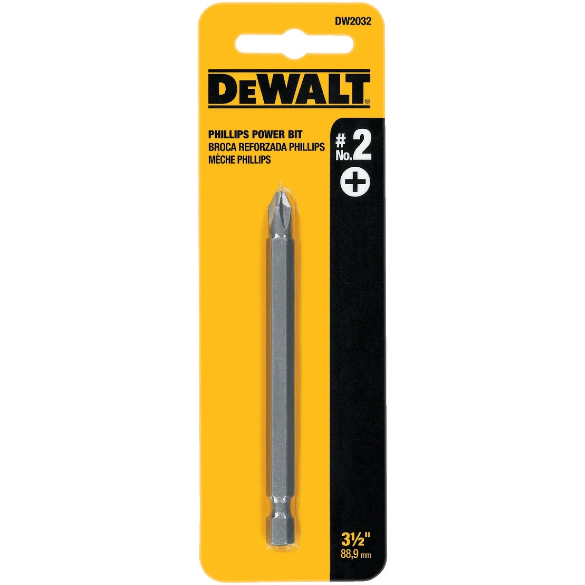 Solid DeWalt Phillips 2 3-1 2 In. 1 4 In. Power Screwdriver Bit Green
