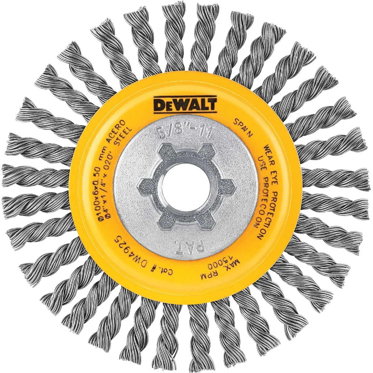Exclusive DeWalt High Performance 4 In. Carbon Stringer Bead Angle Grinder Wire Wheel Enhanced