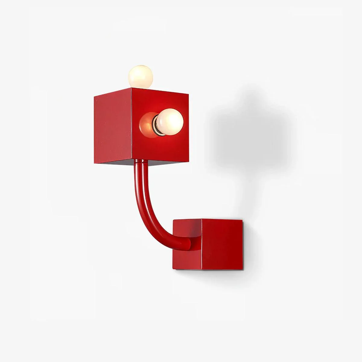 Traditional Drie rode kubus wandlamp Responsible