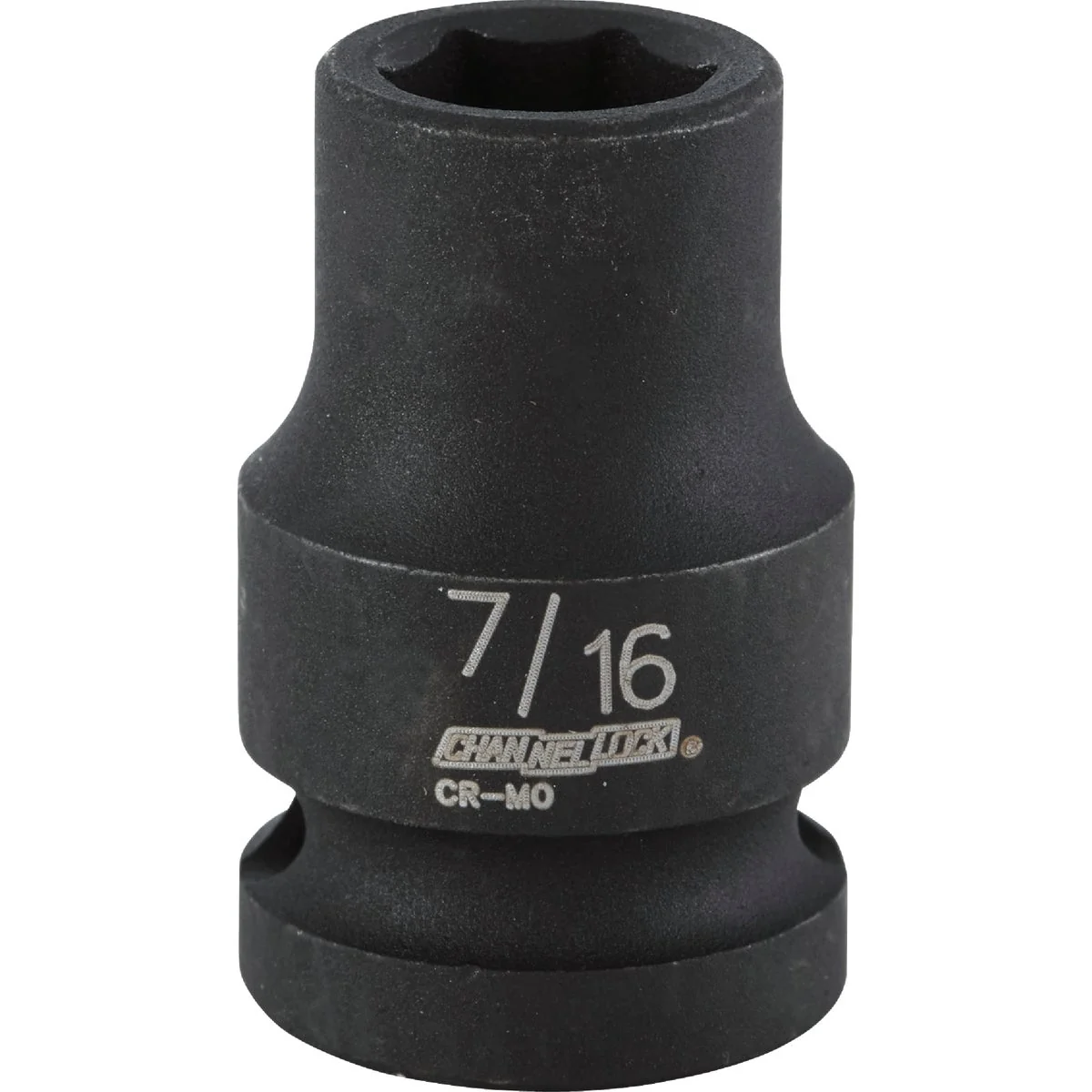 Enhanced Channellock 1 2 In. Drive 7 16 In. 6-Point Shallow Standard Impact Socket Versatile