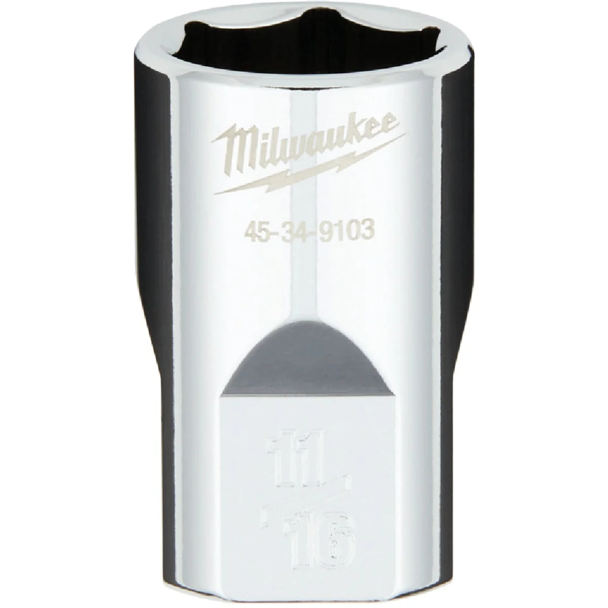 Fast Milwaukee 1 2 In. Drive 11 16 In. 6-Point Shallow Standard Socket with FOUR FLAT Sides Selected