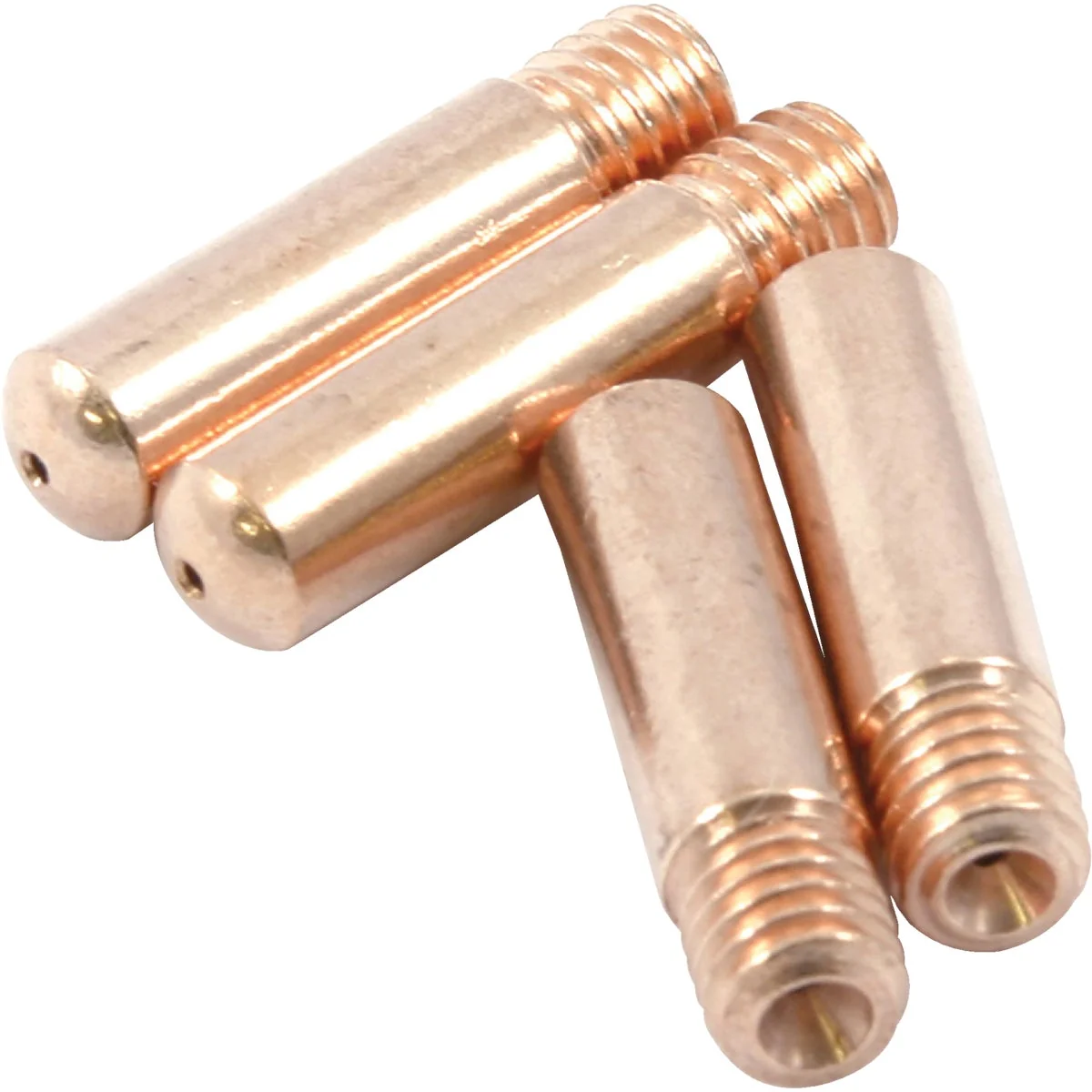 Natural Forney 0.030 In. MIG Contact Tip Tweco and Binzel Compatible 4-Pack Refined