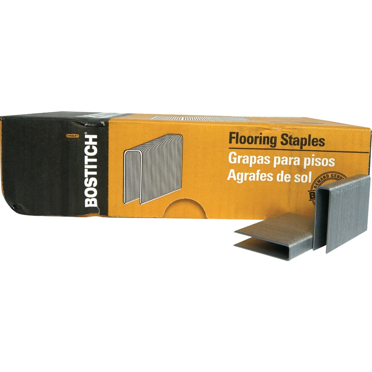 Recyclable Bostitch 15-1 2-Gauge Galvanized Hardwood Collated Flooring Staple 1 2 In. x 2 In. 1000 Ct. Solid